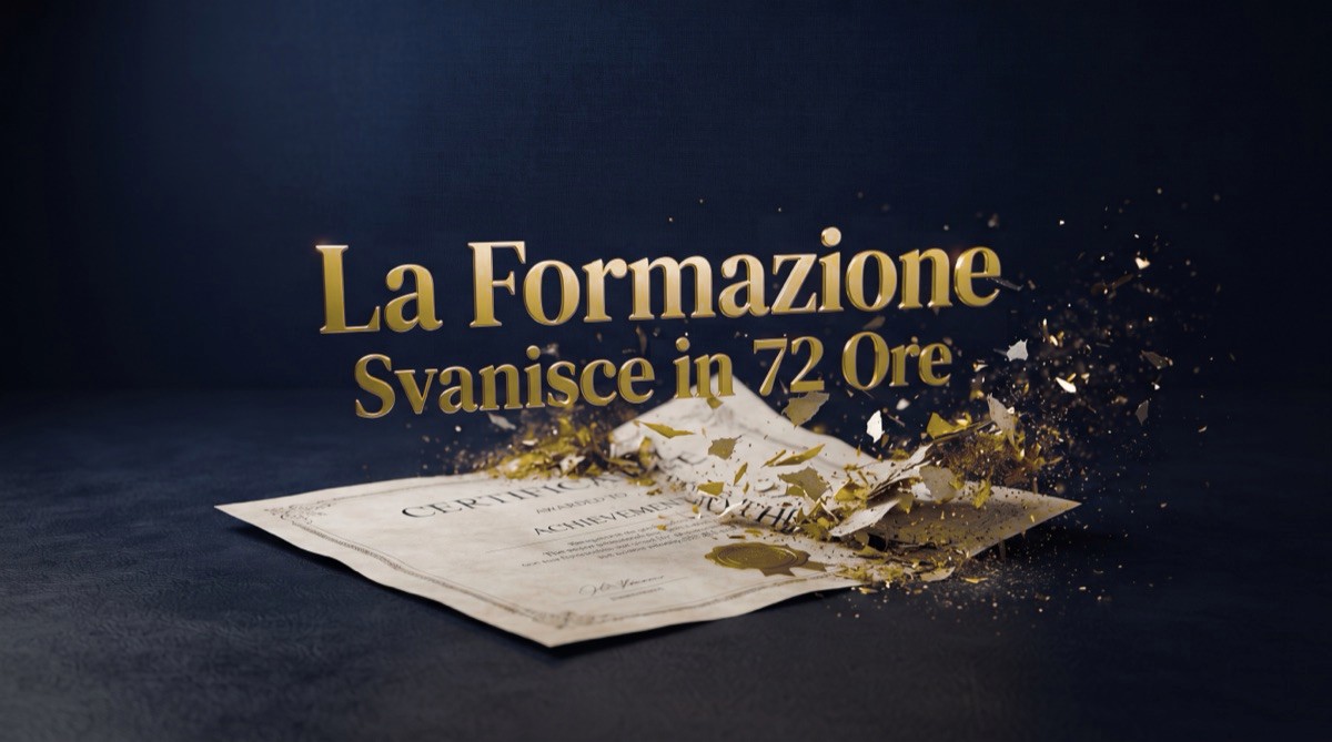 La formazione svanisce in 72 ore — Fractional Sales Manager Michel Vicari